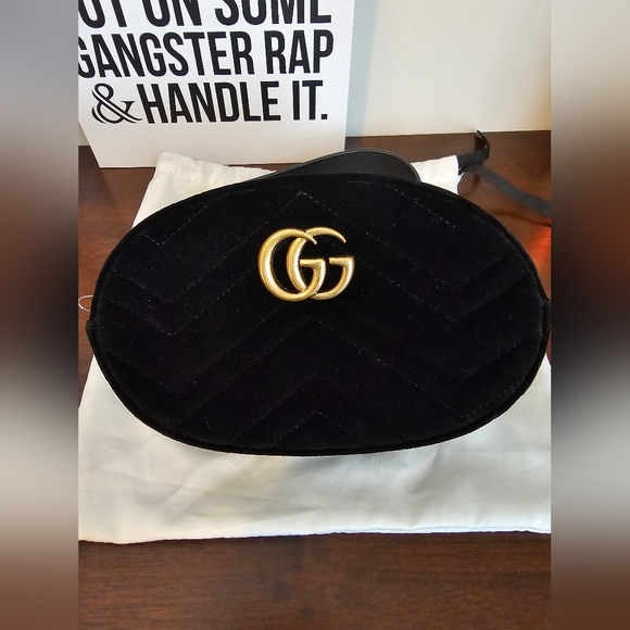 Gucci GG Marmont Velvet Belt Bag - Picture 2 of 16